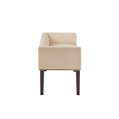 Elegant Design Bench Upholstery, Solid Wood Frame