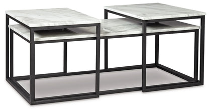 Donnesta - Occasional Table Set (Set of 3) - Gray / Black