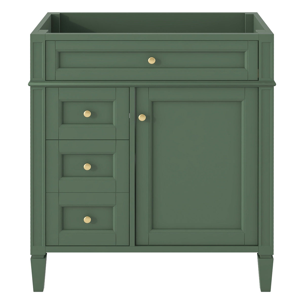 Bathroom Vanity With 2 Drawers And Tip-Out Drawer, Storage Cabinet