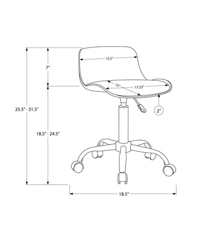 Office Chair, Adjustable Height, Swivel, Ergonomic, Modern