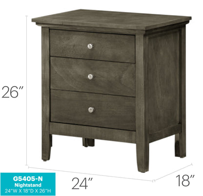 3 Drawer Nightstand & Dove Tailed Drawers