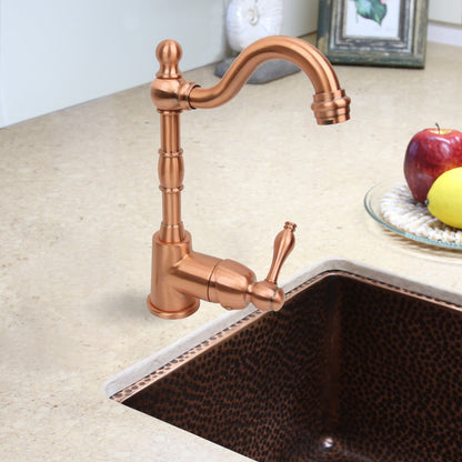 One-Handle Copper Widespread Kitchen Bar Faucet - AK96118P1