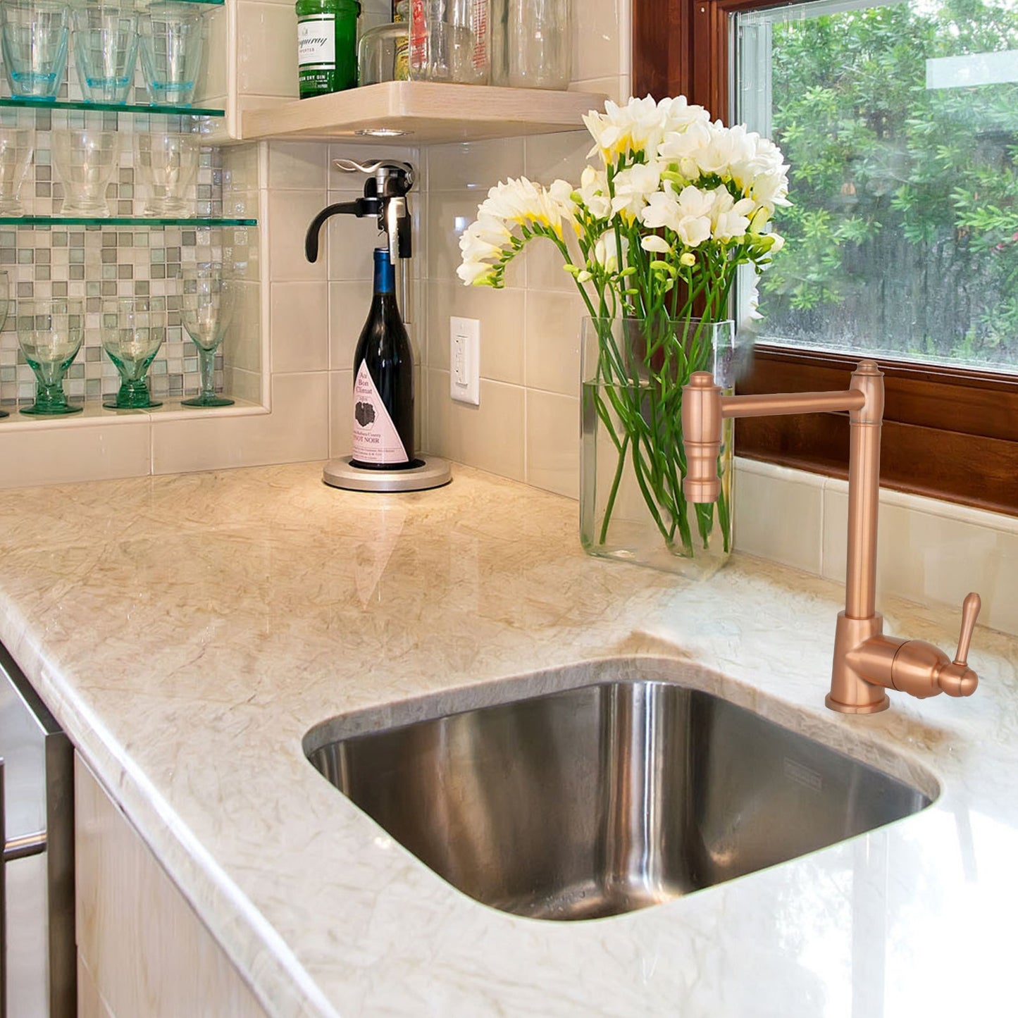 One-Handle Widespread Kitchen Bar/Prep Faucet - AK96118P2-C