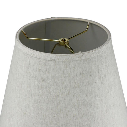 16"W 1 Light Swag Plug-In Pendant  Textured Oatmeal Shade Black Cord