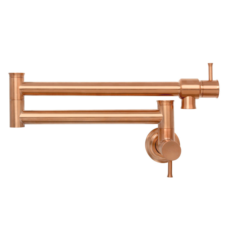 Copper Pot Filler Kitchen Faucet Wall-Mounted