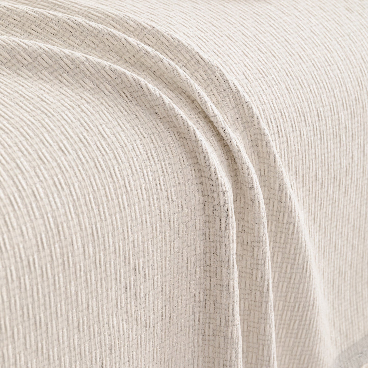 Textured Woven Modern Sofa Cover, Natural Blend Decorative Couch Throw Blanket