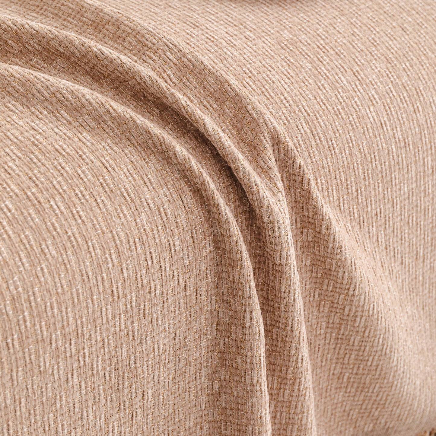 Textured Woven Modern Sofa Cover, Natural Blend Decorative Couch Throw Blanket