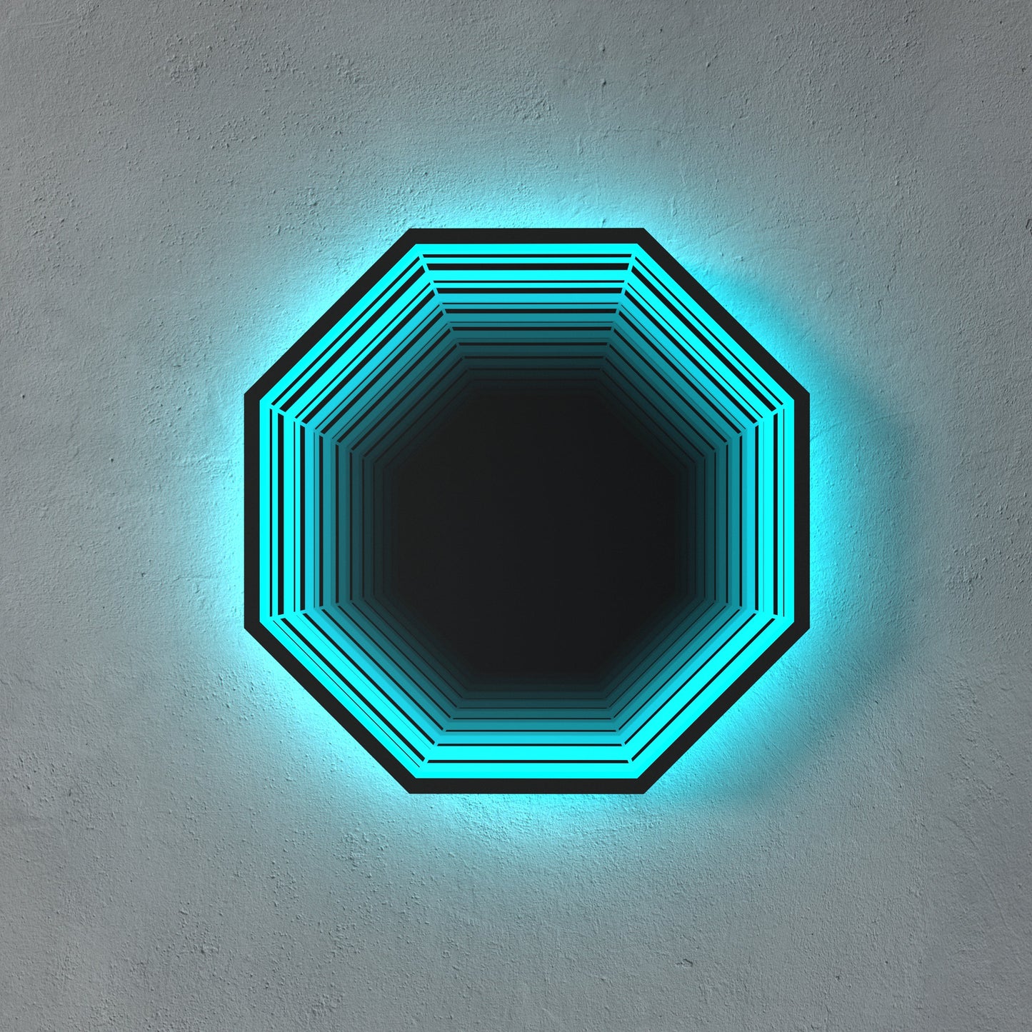 3D Octagon Mirror Light