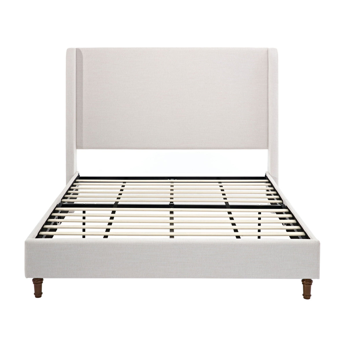 Harper - Tall Headboard Upholstered Bed / High Headboard / Elegant Simplicity / No Box Spring Needed