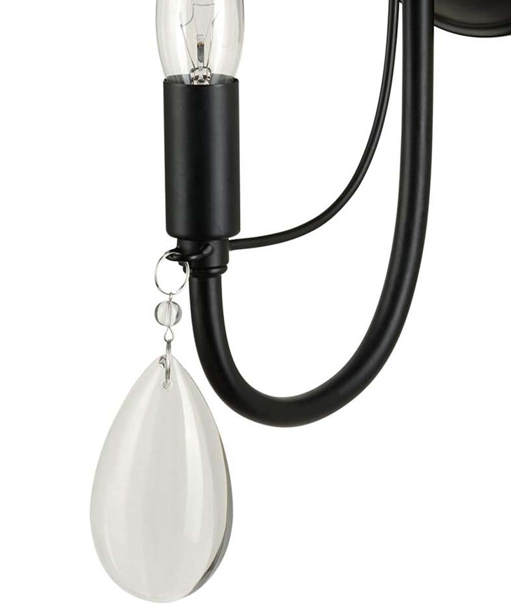 Catalina 17"H 1-Light LED Scroll DÃ©cor Wall Sconce Light Fixture Dark Bronze Finish