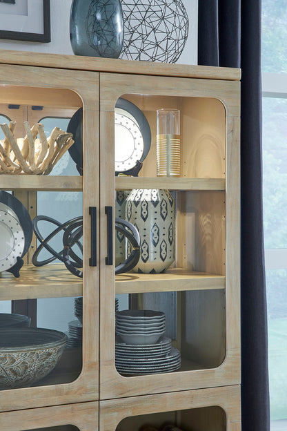 Somerset - Buffet Curio - Butternut and Omari Natural