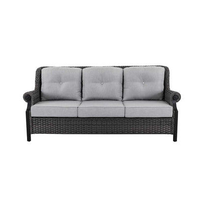 Lassen 4-Piece Wicker Sofa Set with Swivel Rocking Chairs