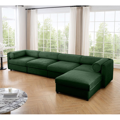 Contemporary Elegant Sofa With Storage And Ottoman