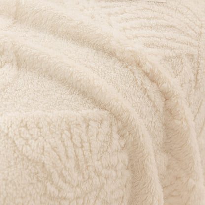 Luxury 3D Butterfly Jacquard Sofa Throw Blanket, Ultra-Soft Plush Fleece Couch Cover