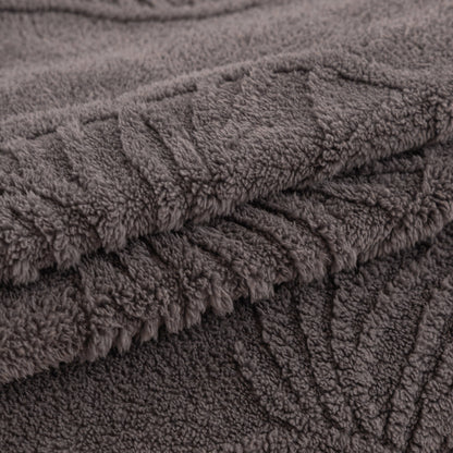 Luxury 3D Butterfly Jacquard Sofa Throw Blanket, Ultra-Soft Plush Fleece Couch Cover