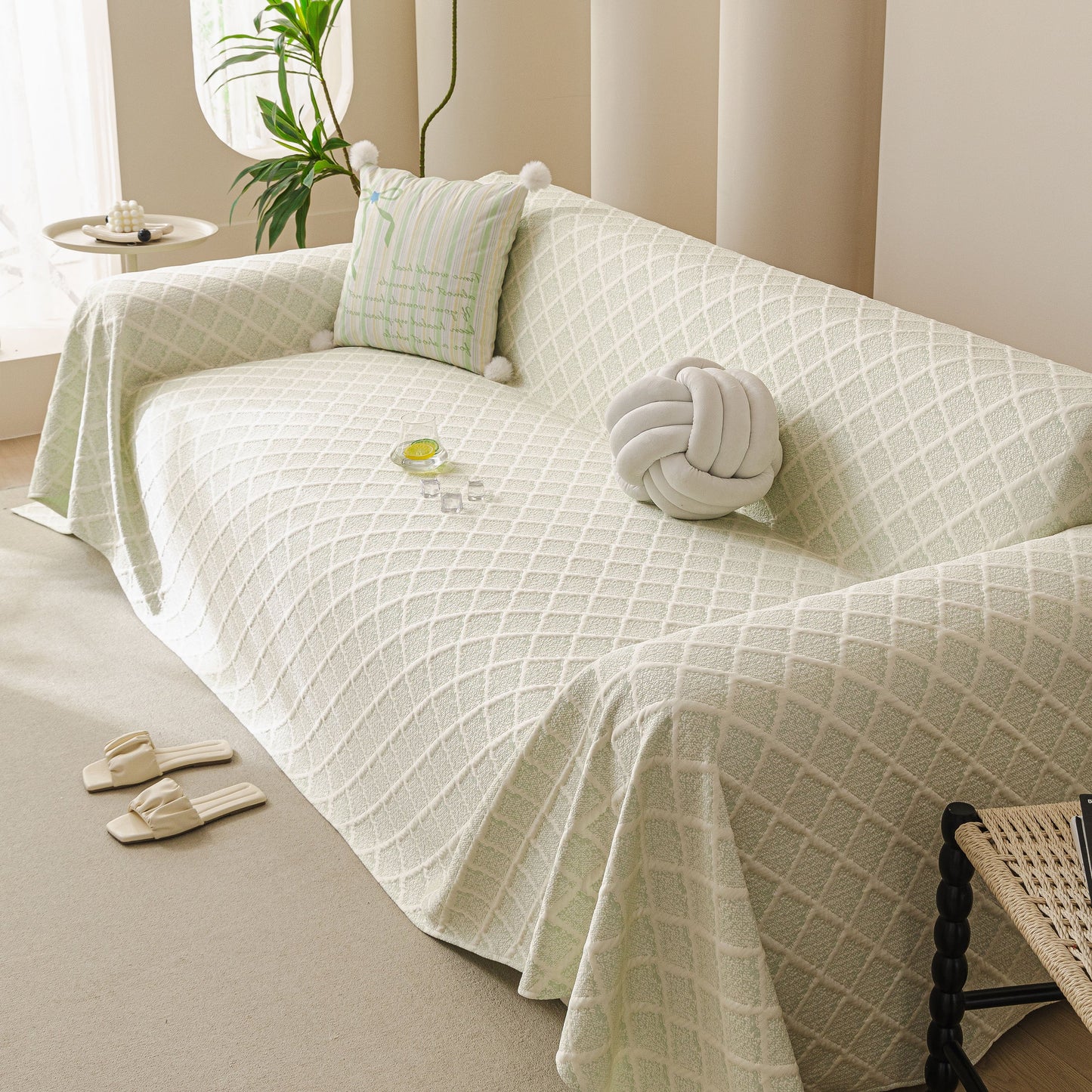 Cooling Couch Cover Throw, Washable Breathable Summer Bed Cover Sofa Protector Covers