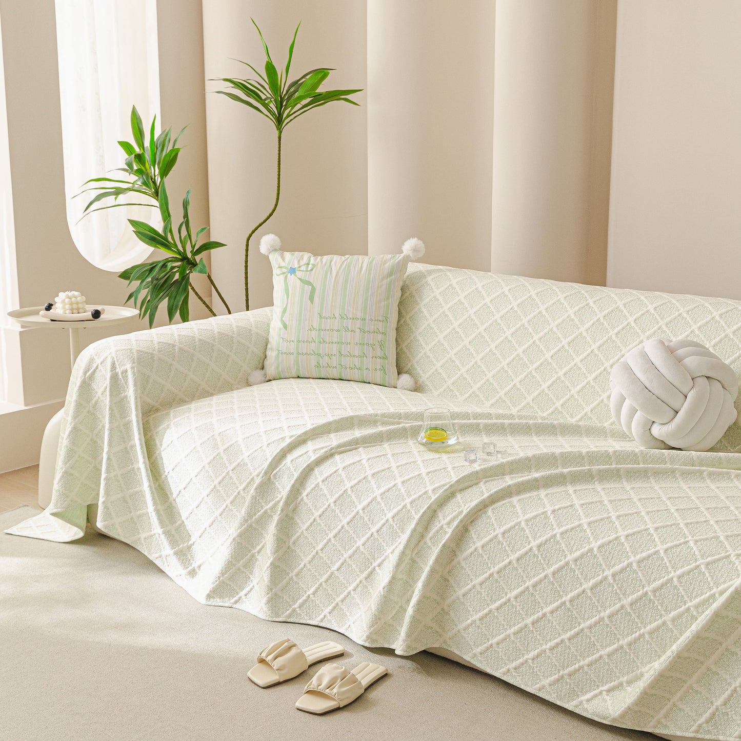 Cooling Couch Cover Throw, Washable Breathable Summer Bed Cover Sofa Protector Covers