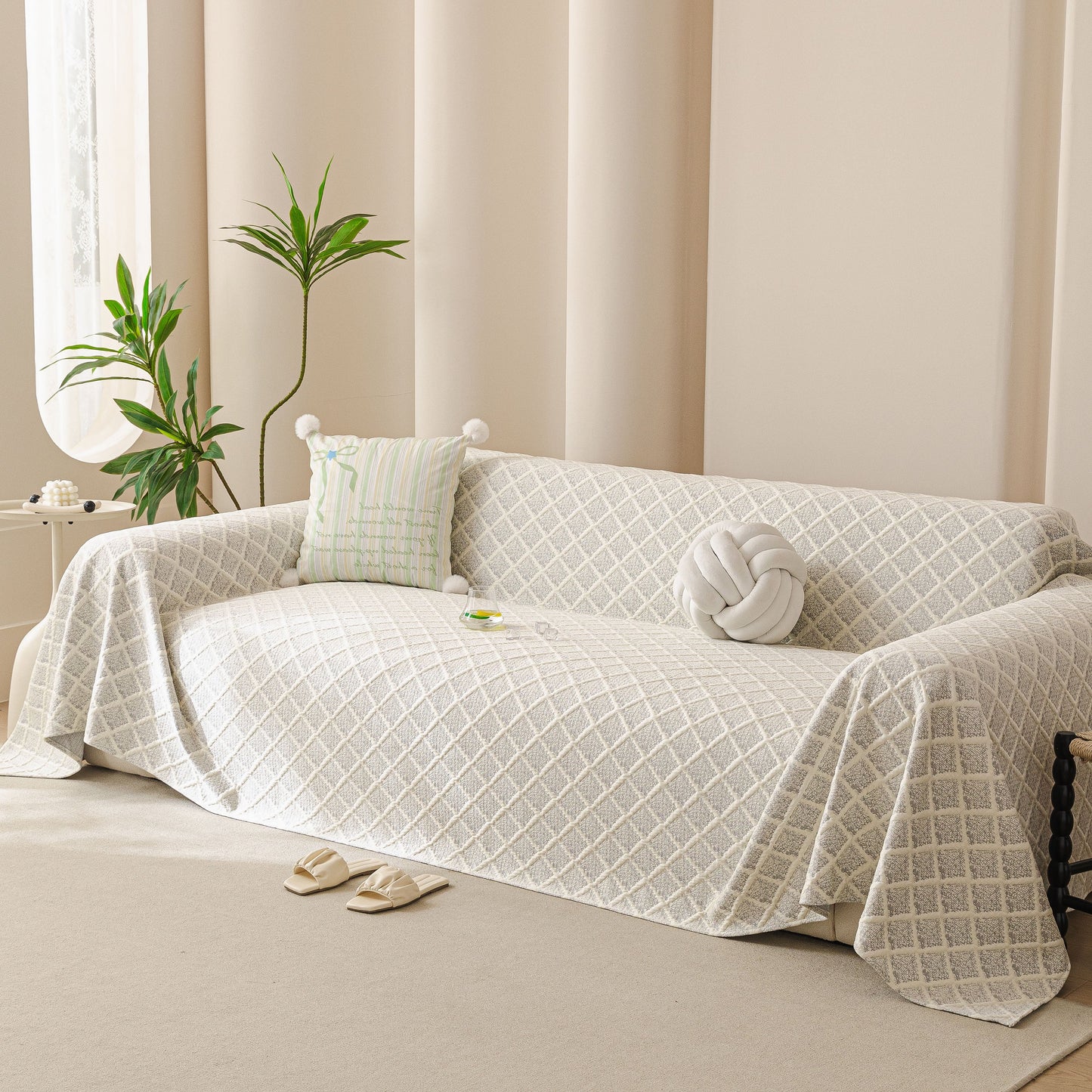 Cooling Couch Cover Throw, Washable Breathable Summer Bed Cover Sofa Protector Covers