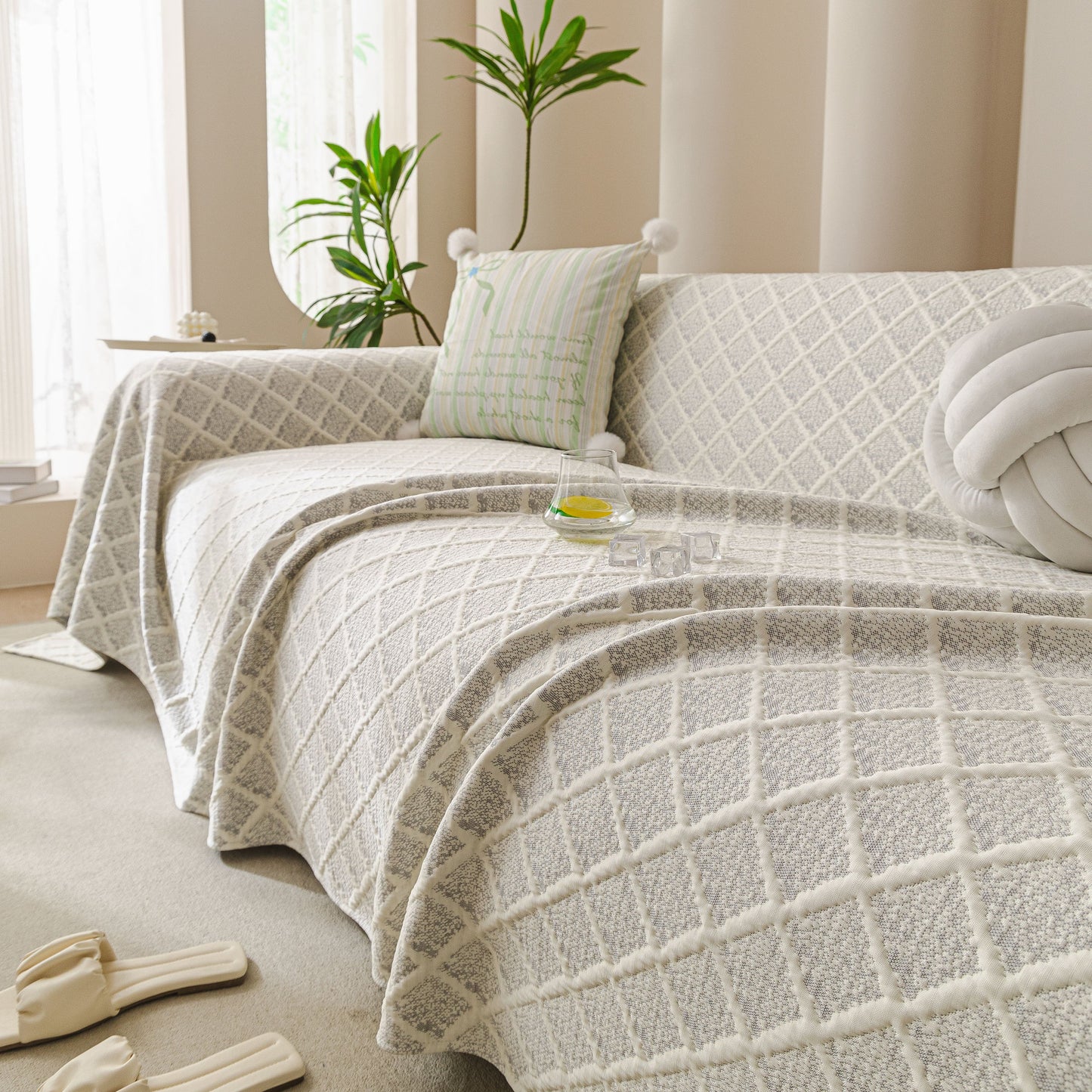 Cooling Couch Cover Throw, Washable Breathable Summer Bed Cover Sofa Protector Covers