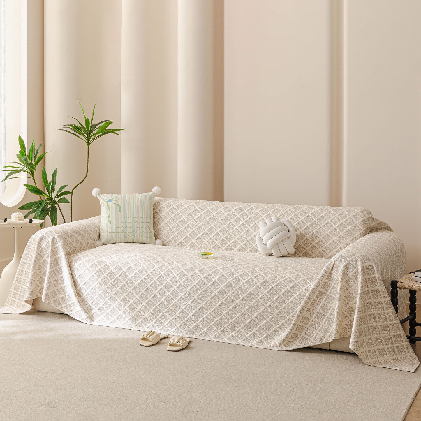 Cooling Couch Cover Throw, Washable Breathable Summer Bed Cover Sofa Protector Covers