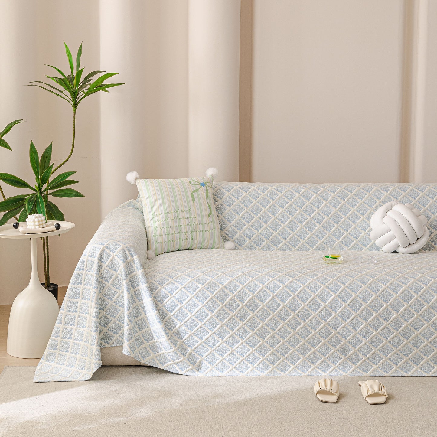 Cooling Couch Cover Throw, Washable Breathable Summer Bed Cover Sofa Protector Covers