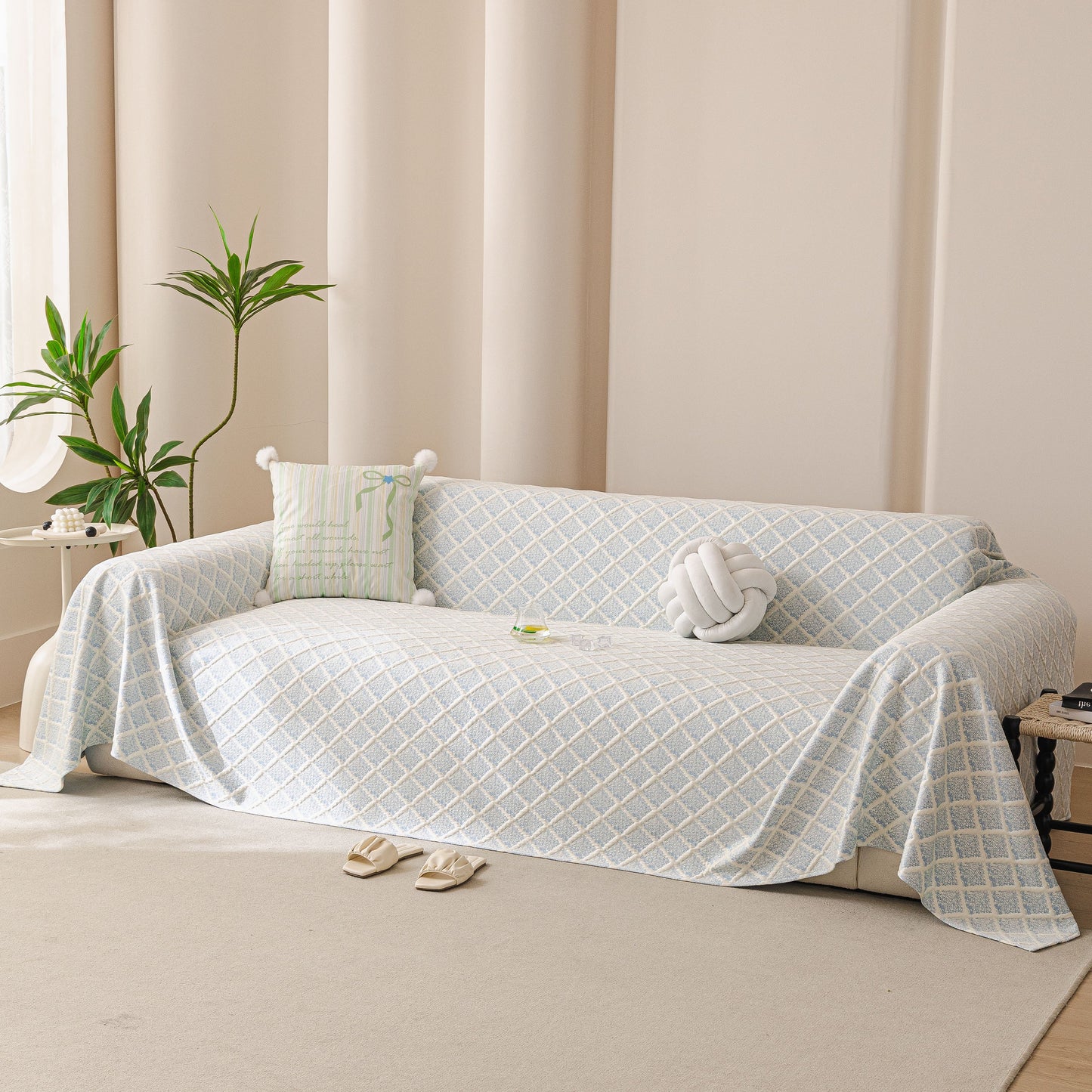 Cooling Couch Cover Throw, Washable Breathable Summer Bed Cover Sofa Protector Covers