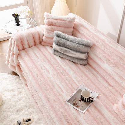 Ultra Soft Faux Fur Couch Cover – Large, Fluffy, and Elegant Sofa Throw Blanket