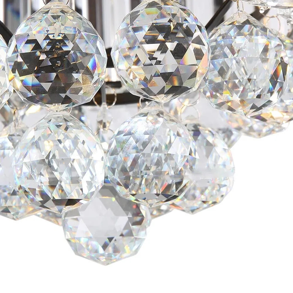 DecorBites™ Crystal Ceiling Fan with Light & Remote Control, 52 Inch Luxury Design