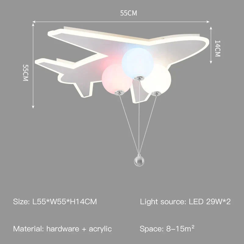™ Kids Cloud/Aircraft Chandelier with Remote Control - Interior Lighting Solution