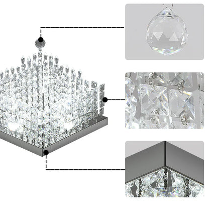 DecorBites™ Crystal LED Chandelier Ceiling Lamp for Luxe Home Decor