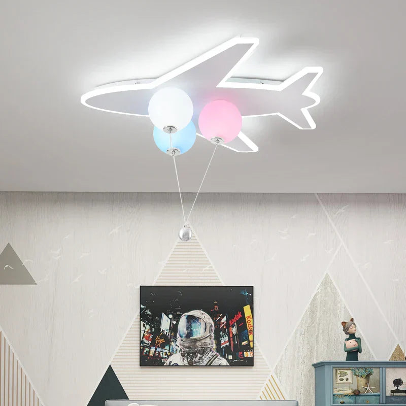 ™ Kids Cloud/Aircraft Chandelier with Remote Control - Interior Lighting Solution