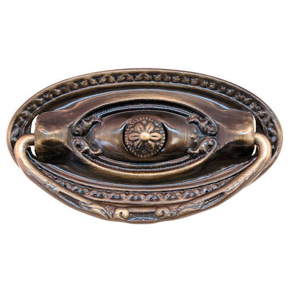 Ornate Brass or Antique Brass Drawer Pull