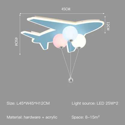 ™ Kids Cloud/Aircraft Chandelier with Remote Control - Interior Lighting Solution