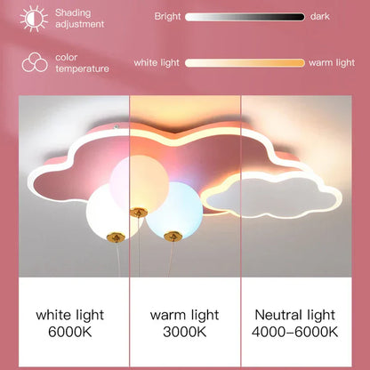 ™ Kids Cloud/Aircraft Chandelier with Remote Control - Interior Lighting Solution