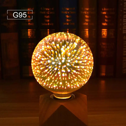 DecorBites™ 3D Fireworks LED Bulb Star Night Light for Holiday Party Decoration