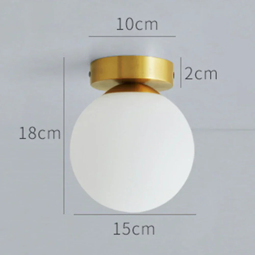 DecorBites™ Glass Ball Ceiling Light Fixture for Modern Bedroom Decor