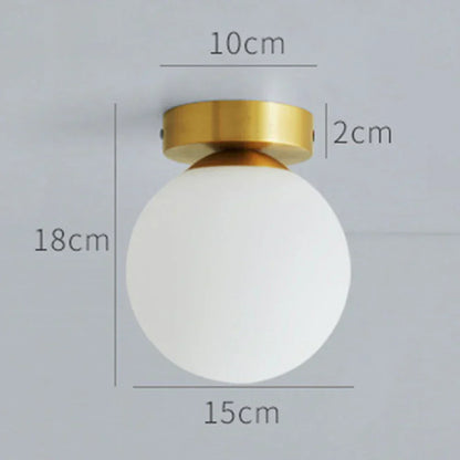 DecorBites™ Glass Ball Ceiling Light Fixture for Modern Bedroom Decor