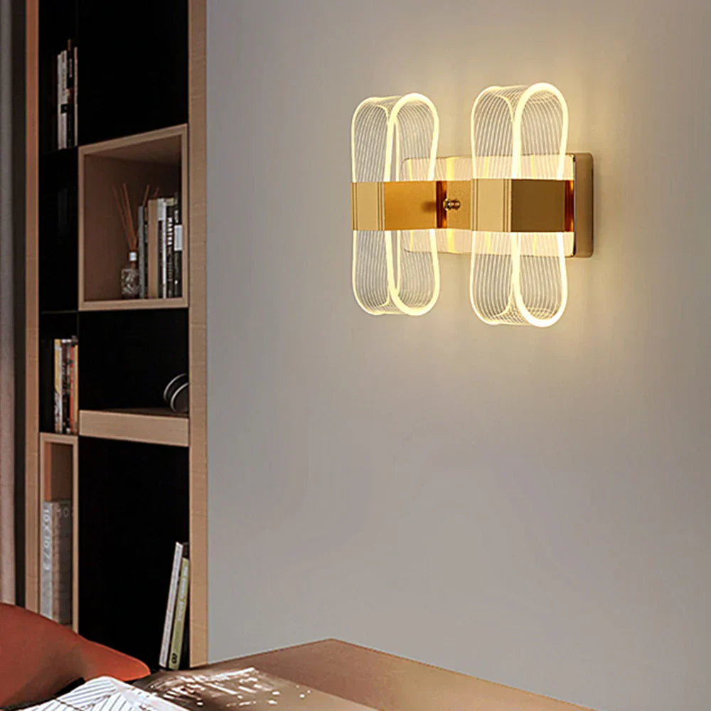 DecorBites™ Elliptical LED Wall Lamp for Home Decor Bedside Lighting in Bedroom Living Room