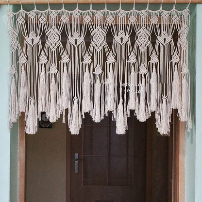 DecorBites™ Boho Cotton Wove Door Curtain Tapestry for Bedside Wall Background