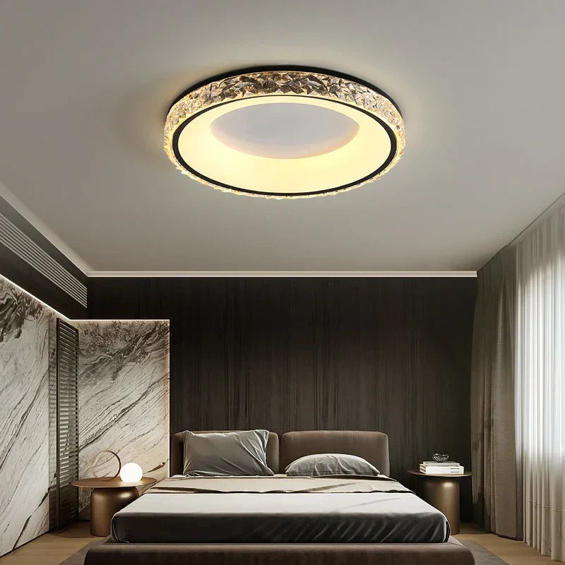 DecorBites™ Concave Round LED Ceiling Light with Remote Control for Bedroom Living Room