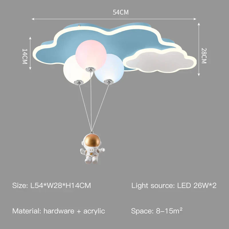 ™ Kids Cloud/Aircraft Chandelier with Remote Control - Interior Lighting Solution
