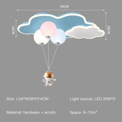 ™ Kids Cloud/Aircraft Chandelier with Remote Control - Interior Lighting Solution