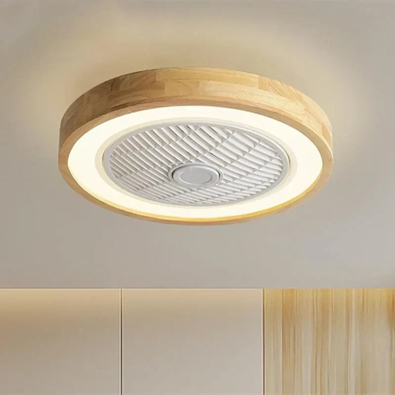 DecorBites™ 20" Wood Ceiling Fan with APP Remote Control & LED Light, Modern Living Bedroom Design