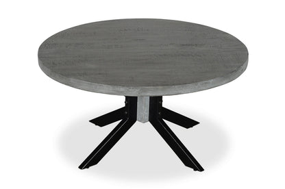 ROOT Grey Mango Wood Round Coffee Table