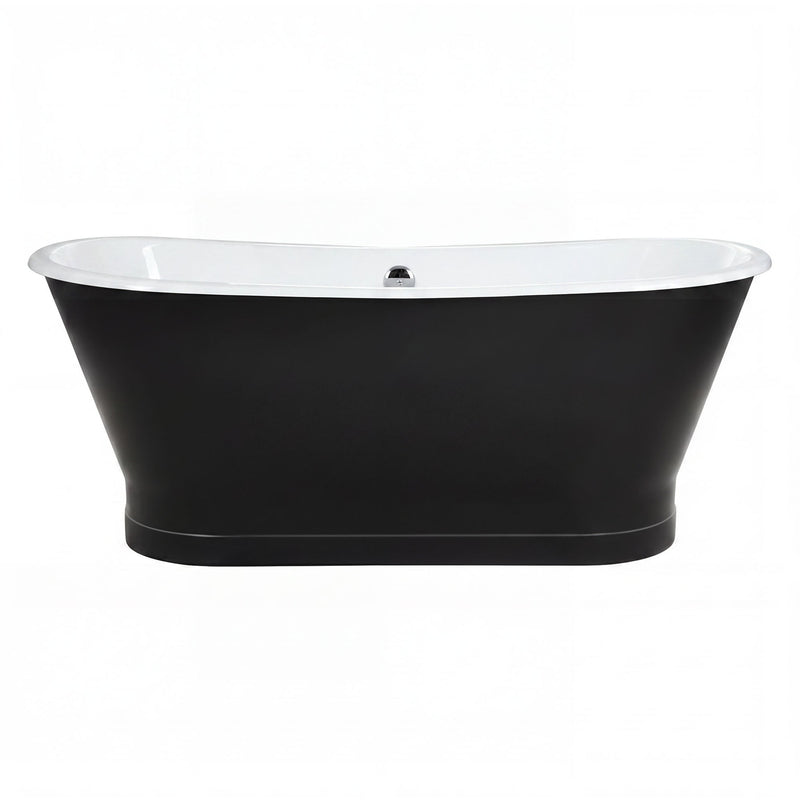 67" Cast Iron Freestanding Bathtub, Drain and Overflow Kit Included