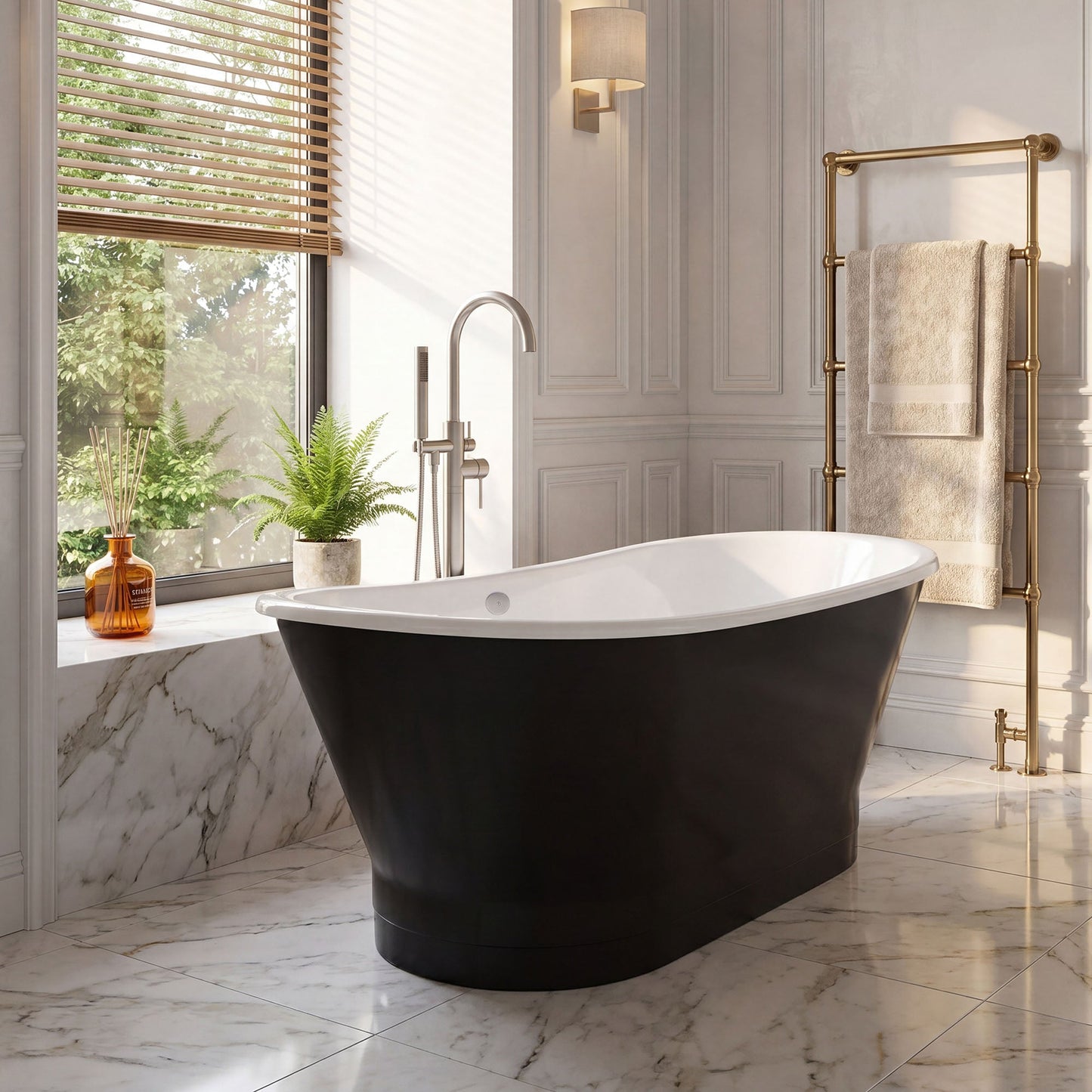 67" Cast Iron Freestanding Bathtub, Drain and Overflow Kit Included