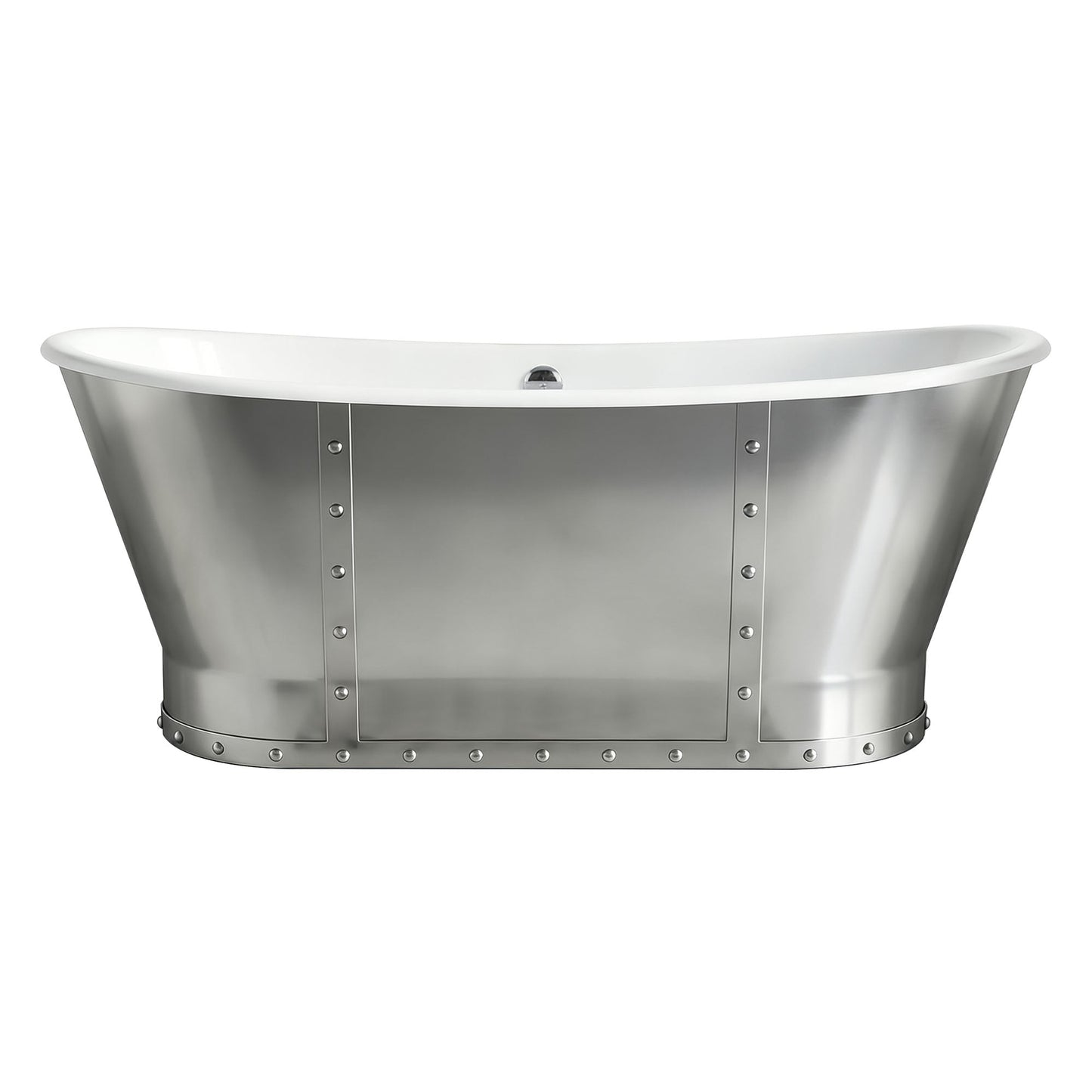 67" Cast Iron Freestanding Bathtub, Drain and Overflow Kit Included
