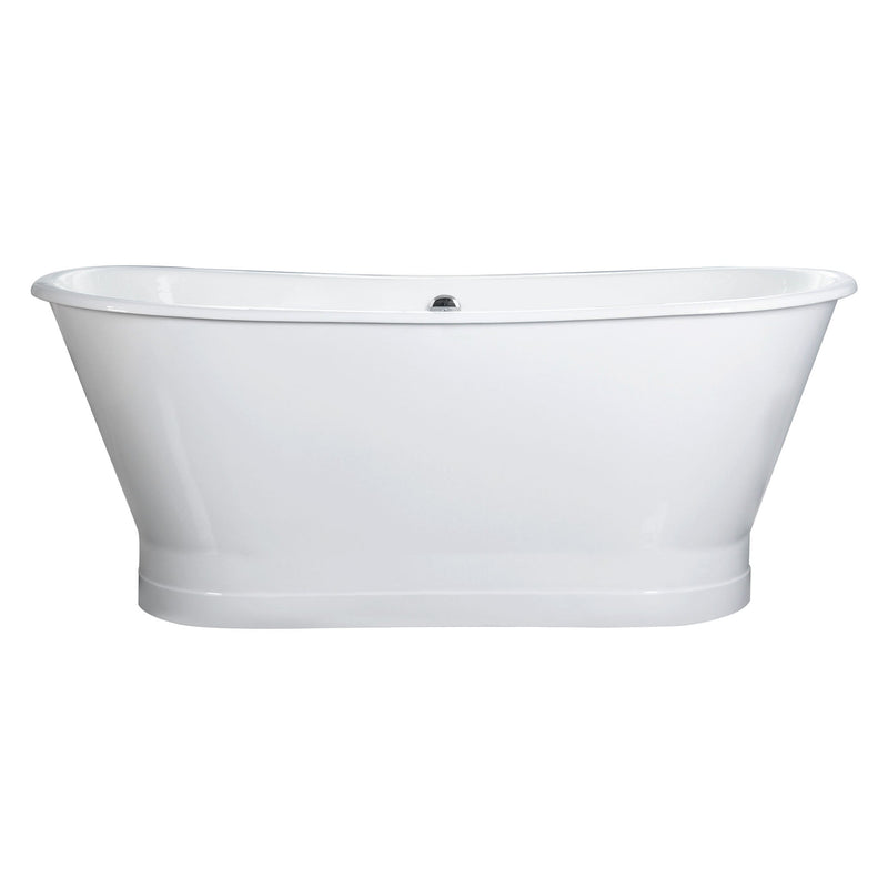 67" Cast Iron Freestanding Bathtub, Drain and Overflow Kit Included