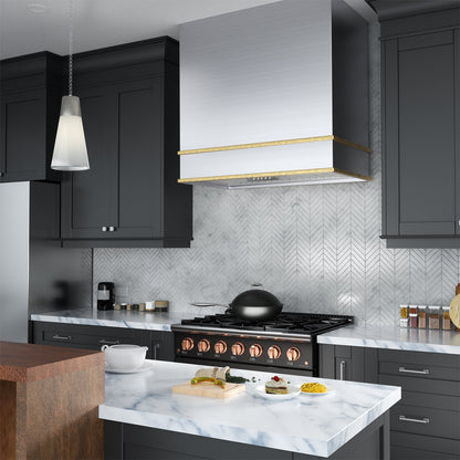 Akicon 30" Stainless Steel Wall Mount Range Hood with 600 CFM Vent Hood - AK-HS30HB