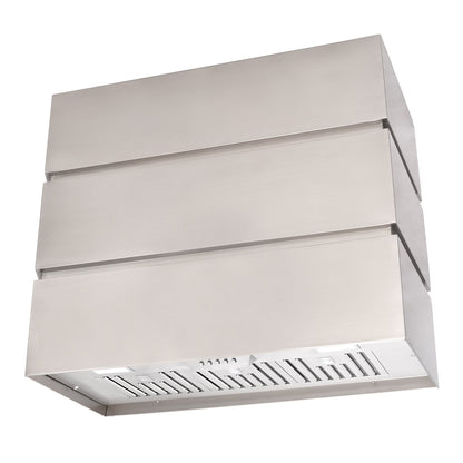 Akicon 36" Stainless Steel Range Hood with 600 CFM Insert & 6-Burner Gas Range Combo – Powerful Ventilation, Convection Oven, Multiple Finishes